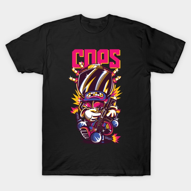 cops T-Shirt by Southwengker